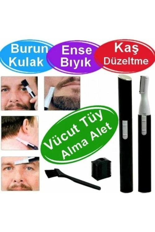 Hk-518 Burun Kulak Üstü Bıyık Ense Kılı Alma Sakal Kaş Düzeltme Traş Tüy Alma Ve Tıraş Makinesi
