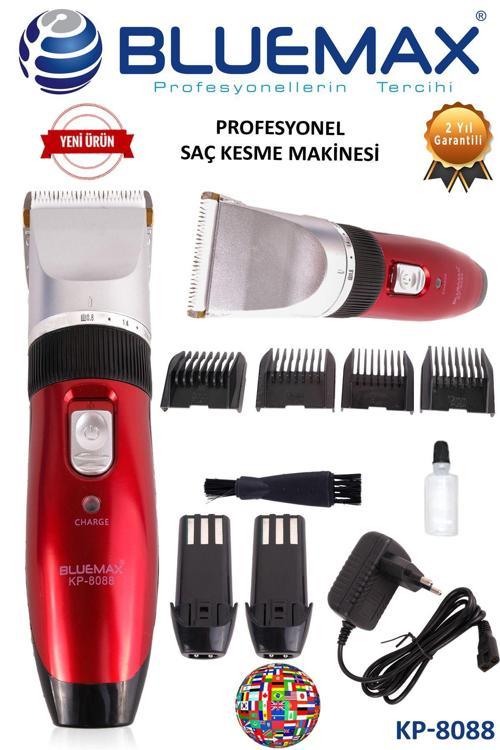 Çift Bataryalı Saç Sakal Vücüt Tıraş Makinesi Şarjlı Çelik Bıçaklı Traş Makinesi