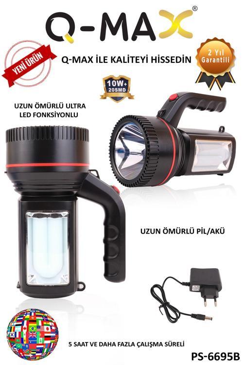 Şarj Edilebilir Kullanışlı Acil Durum Kamp Yürüyüş Kullanımına Uygun El Feneri