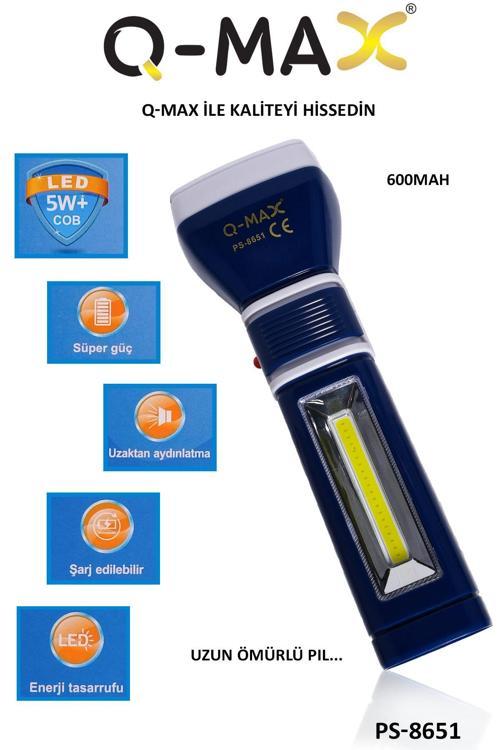 Süper Güçlü Ledli Şarj Edilebilir Deprem,Kamp,Acil Durum El Feneri