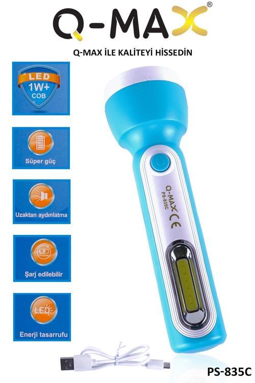 Ledli Usb Şarjlı El Feneri, Avcılık, Kamp Ve Deprem Durumları İçin El Feneri