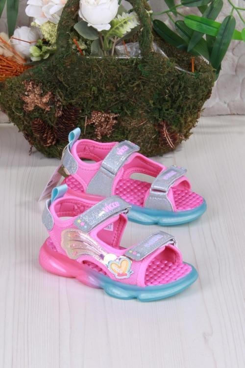 332.B25Y.254 Fuşya Can Anatomik Işıklı Kız Çocuk Sandalet