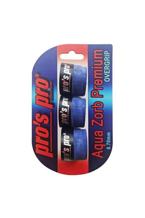 Pros Pro Aqua Zorb Premium 3Lü Overgrip Mavi