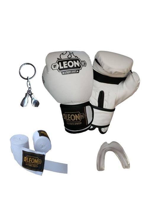 Leon Blade Training Boks, Kick Boks Ve Muay Thai Eldiveni Anahtarlık Dişlik Ve Bandaj Seti 3,5 M
