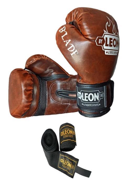 Leon Blade Training Boks Kick Boks Ve Muay Thai Eldiveni Ve Bandaj Seti 3,5 Mt