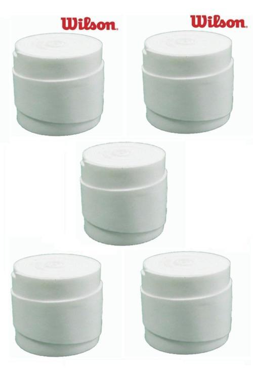 5 Adet Pro Comfort Beyaz Overgrip Tenis Raketi Gribi Wrz4024Wh White