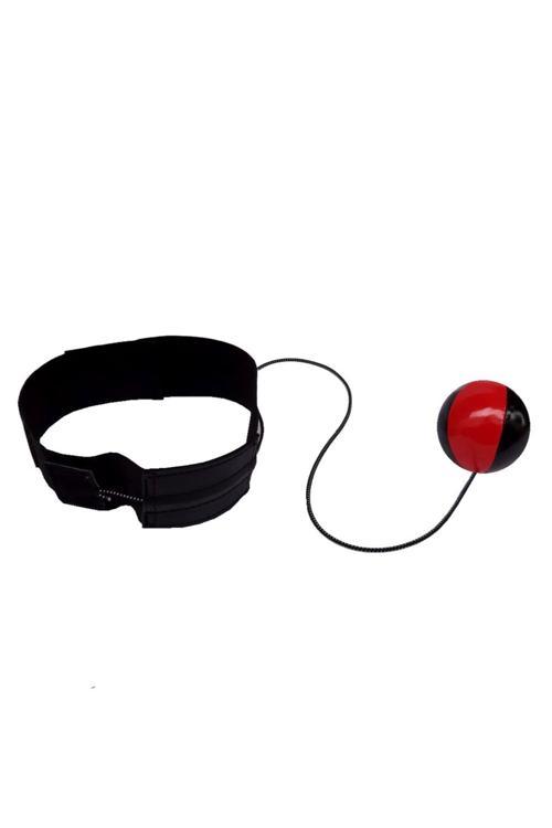 Lastikli Boks Kafa Topu Kırmızı Siyah