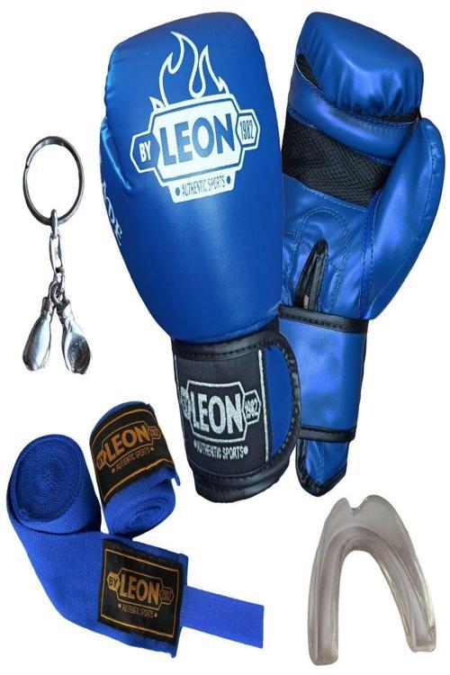 Leon Blade Training Boks, Kick Boks Ve Muay Thai Eldiveni Anahtarlık Dişlik Ve Bandaj Seti 3,5 M