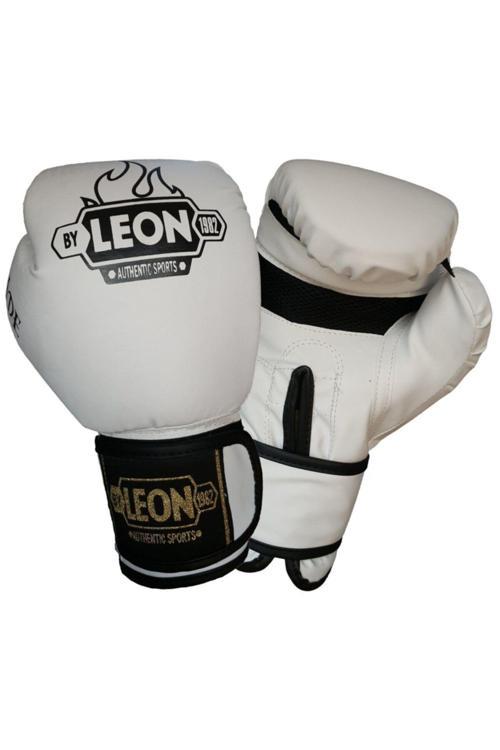 Leon Blade Training Boks, Kick Boks Ve Muay Thai Eldiveni Beyaz