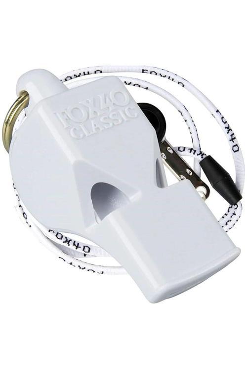 Classic İpli Hakem Düdüğü Beyaz Düdük 9903-0708