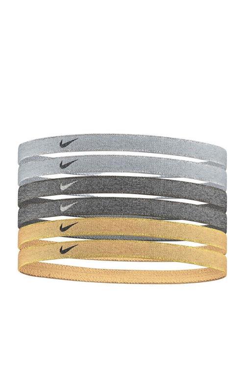 Metallic Swoosh Gri Antrenman Saç Bandı