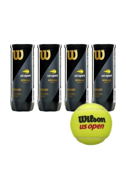 Us Open 4 Kutu Tenis Topu Vakum Ambalajda
