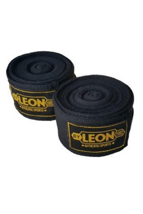 Leon Elastik Boks, Kick Boks Ve Muay Thai Bandajı 3,5 Metre Siyah