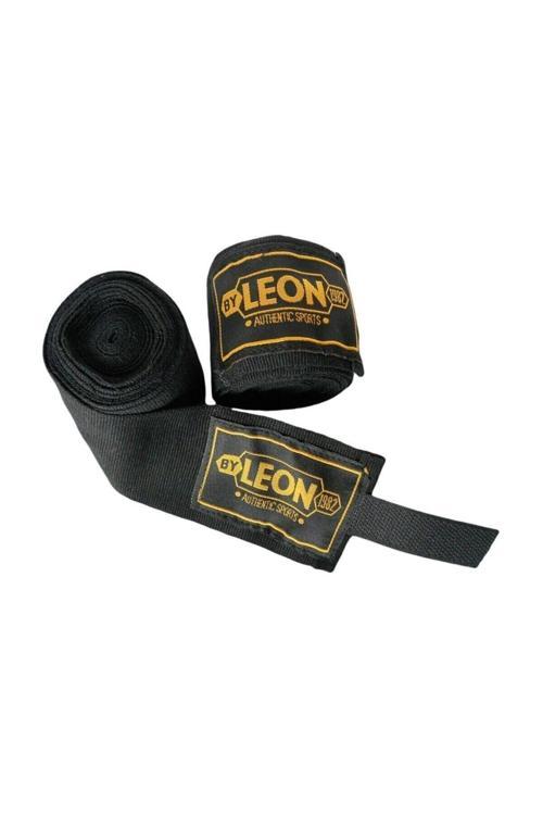 Leon Elastik Boks, Kick Boks Ve Muay Thai Bandajı 3,5 Metre Siyah