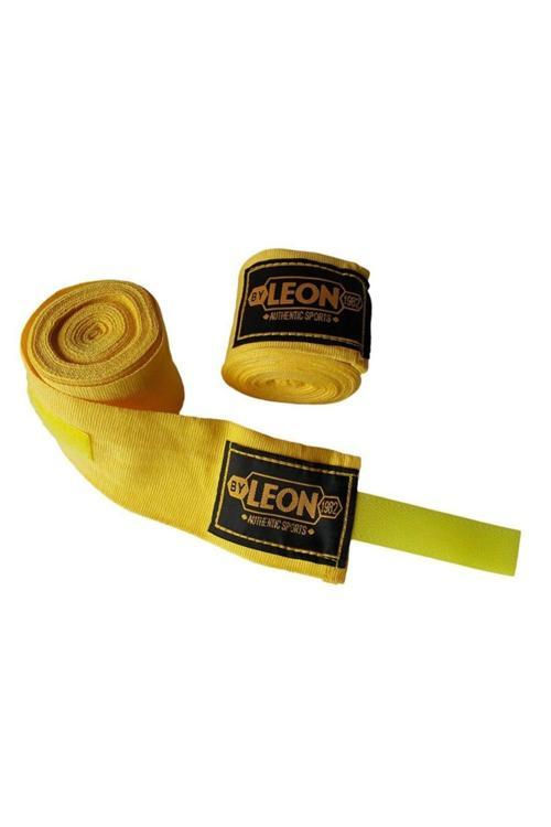 Leon Elastik Boks, Kick Boks Ve Muay Thai Bandajı 3,5 Metre Sarı
