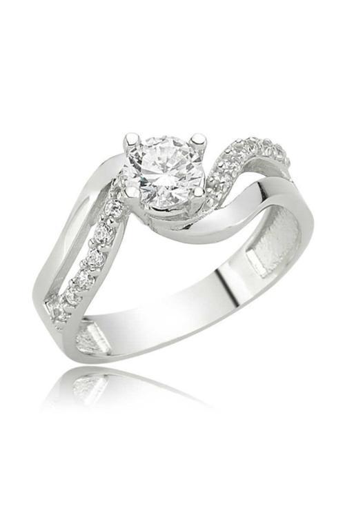 Gümüş Tek Taş Kadın Yüzük