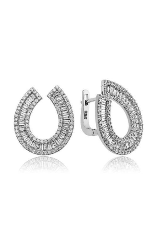 Gümüş Trapez Taşlı Yüzük