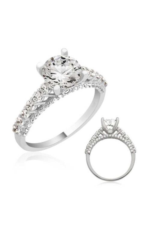 Gümüş Tek Taş  Yüzük