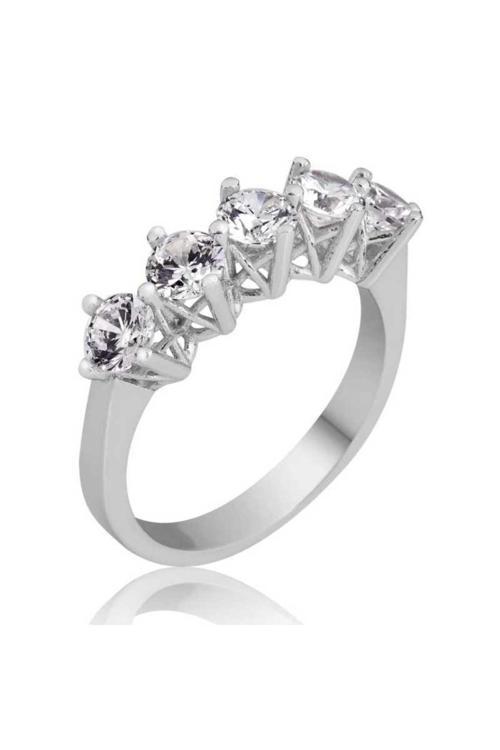 Gümüş 5 Taş Yüzük