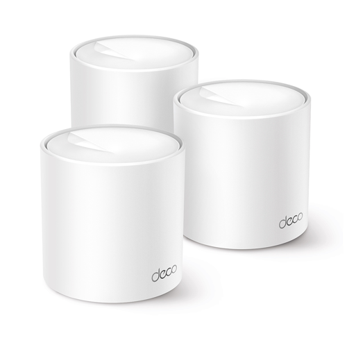 TP-LINK DECO-X10, AX1500, Üçlü Mesh, 130-1201Mbps Dual Band, WiFi6, 2Port Gigabit Lan, 520m2 kapsama Alanı, Router, Geni