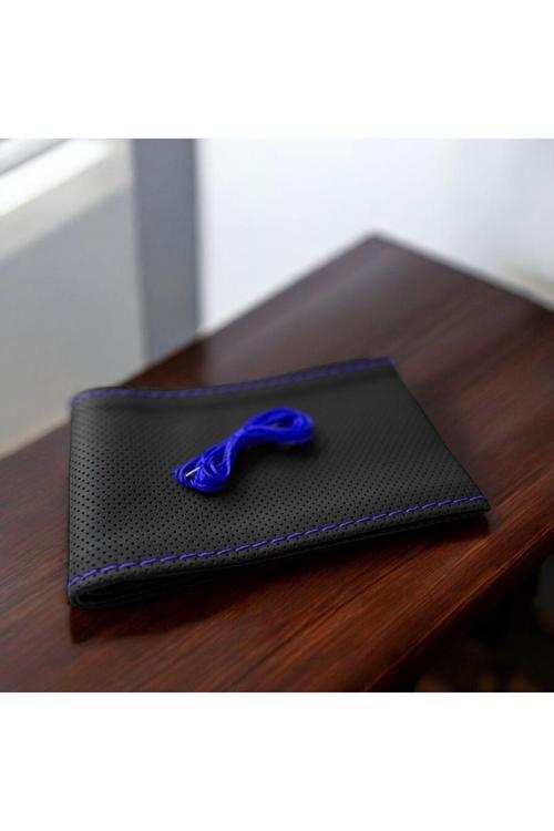 Delikli Deri Dikmeli Direksiyon Kılıfı İğne Ve İpi İle Set Direksiyon Kılıfı Araç Aksesuar