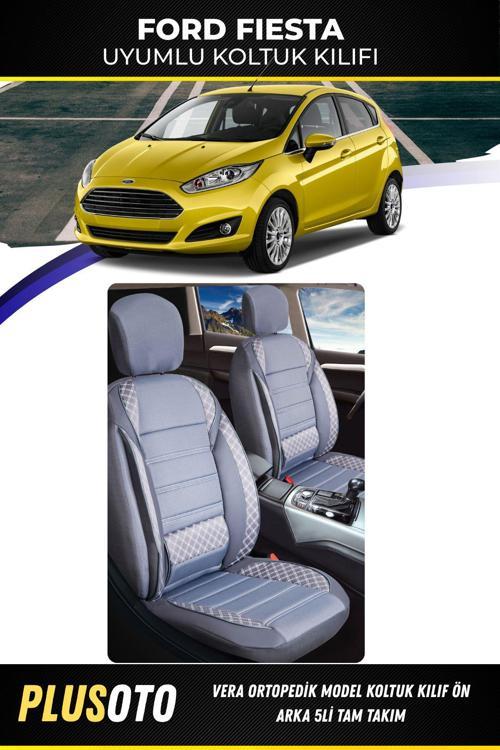 Ford Focus Uyumlu Vera Serisi Füme Oto Koltuk Kılıfı 5Li Takım Set M-273