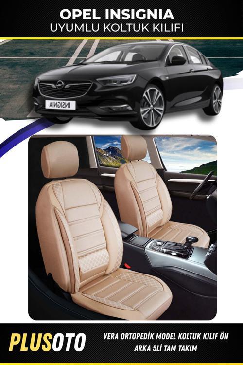 Opel İnsignia Uyumlu Vera Serisi Bej Oto Koltuk Kılıfı 5Li Takım Set M-602