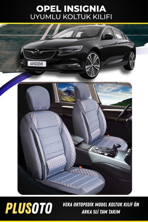 Opel İnsigniauyumlu Vera Serisi Füme Oto Koltuk Kılıfı 5Li Takım Set M-603