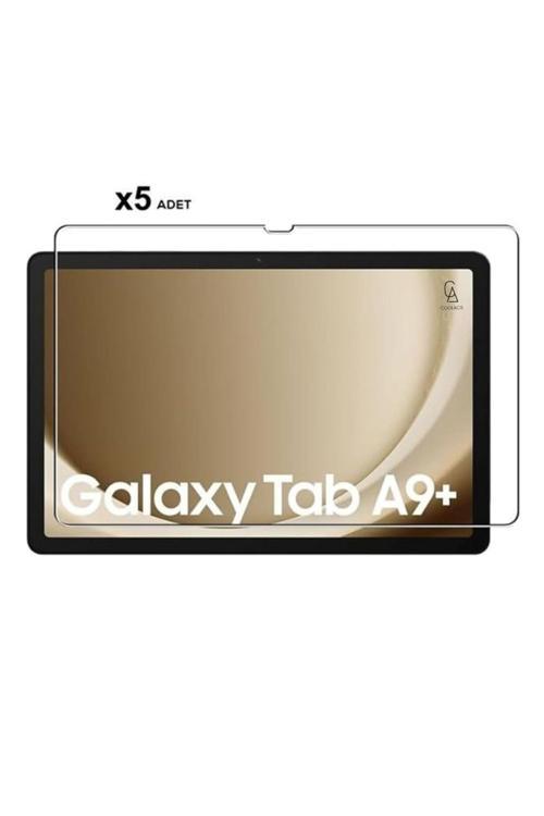 20068310 Galaxy Tab A9 Plus 11 İnç Uyumlu Temperli Kırılmaz Cam Ekran Koruyucu 5 Adet