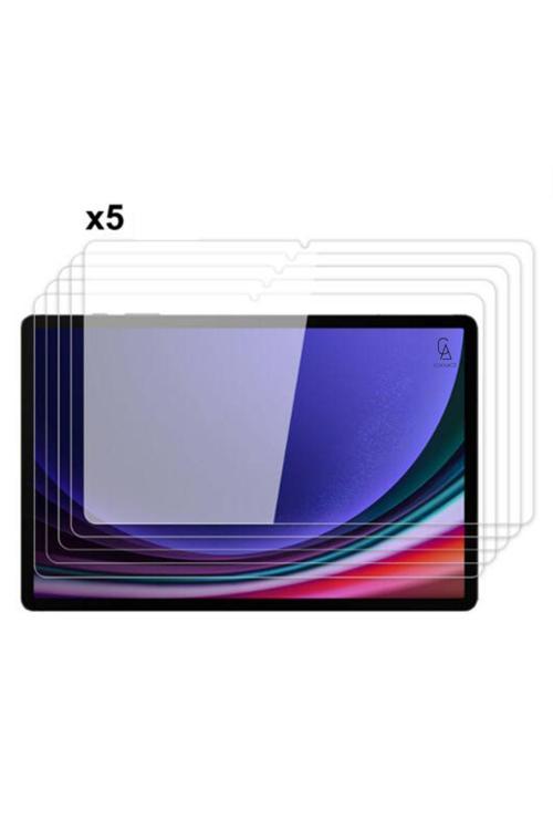 20068310 Samsung Galaxy Tab S10 Plus 12.4 İnç İle Uyumlu Temperli Kırılmaz Cam Ekran Koruyucu 5 Adet