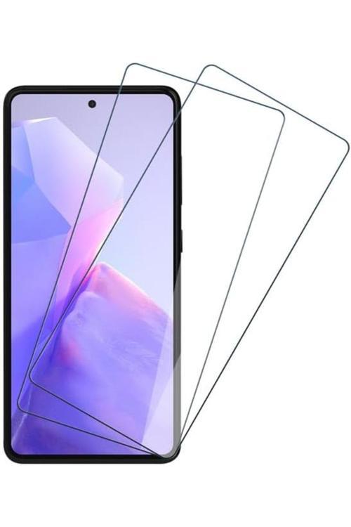 20068310 Samsung Galaxy A56 İle Uyumlu Ekran Koruyucu Şeffaf Temperli Kırılmaz Cam Ekran Koruyucu 2 Adet