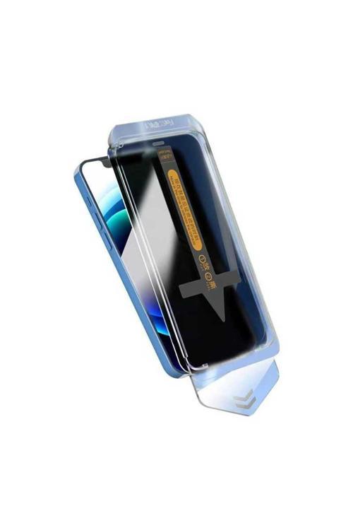 20068310 Apple İphone 14 Pro Max Uyumlu Anti Dust Toz Önleyici Uygulama Aparatlı Hayalet Cam Ekran Koruyucu