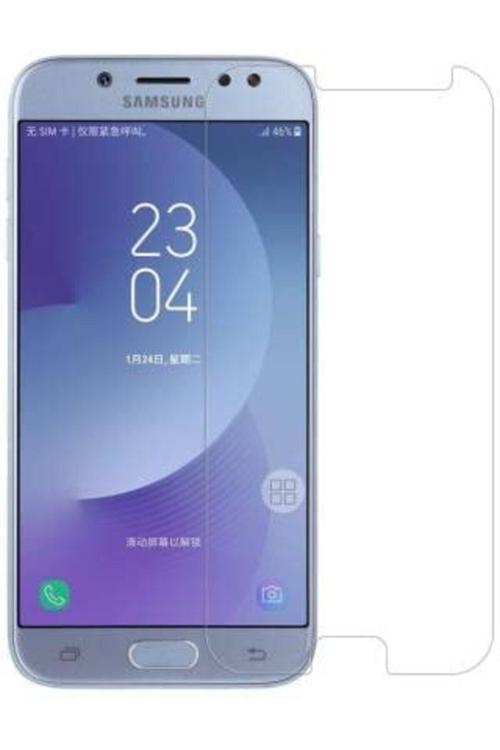 20068310 Samsung Galaxy J5 2017 İle Uyumlu Ekran Koruyucu Şeffaf Temperli Kırılmaz Cam Ekran Koruyucu
