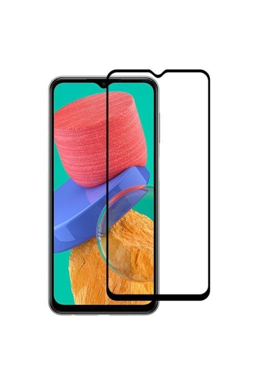 20068310 Samsung Galaxy M23 İle Uyumlu Şeffaf Ekranı Tam Kaplayan 5D Cam Kırılmaz Cam Ekran Koruyucu