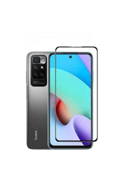 20068310 Xiaomi Redmi 10 Ile Uyumlu Şeffaf Ekranı Tam Kaplayan 5D Cam Kırılmaz Cam Ekran Koruyucu