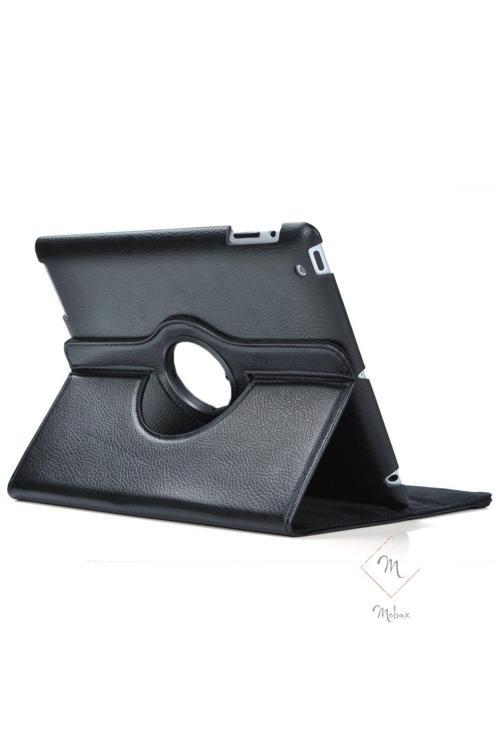 Apple Ipad 5 Nesil 9.7 2017 Kılıf 360 Dönebilen Standlı Case A1822 A1823 Siyah