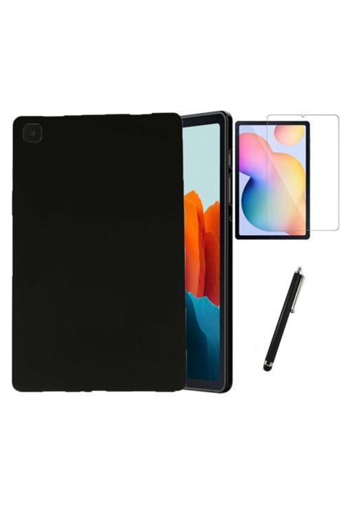 Samsung Galaxy Tab A 10.1 T510 T515 Tablet Kılıf Ekran Koruyucu Kalem Süper Silikon Şeffaf