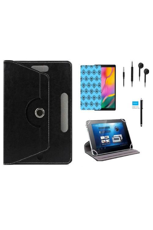 Huawei Mediapad T5 10 10.1" Uyumlu Tablet Kılıfı 4 Lü Set Kılıf+Ekran Koruma+Kalem+Kulaklık