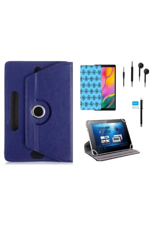 Huawei Mediapad T5 10 10.1" Uyumlu Tablet Kılıfı 4 Lü Set Kılıf+Ekran Koruma+Kalem+Kulaklık