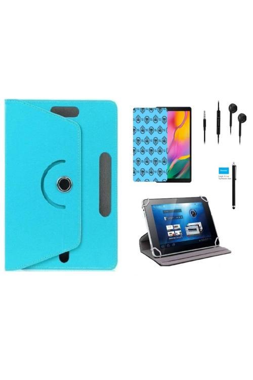Tcl Tab 10 S Tablet 10.1" Uyumlu Tablet Kılıfı 4 Lü Set Kılıf+Ekran Koruma+Kalem+Kulaklık