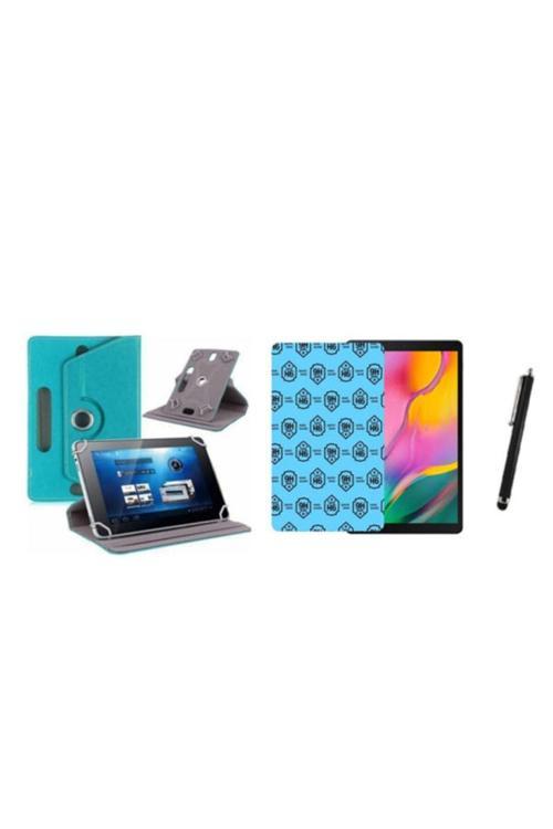 Ayvaz Akseesuar Lenovo Tab P10 Uyumlu Set Universal Tablet Kılıfı Nano Ekran Koruyucu+Kalem
