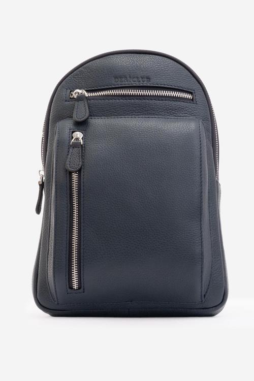 Erkek Body Bag Gerçek Deri Çanta DC 927 LACİVERT