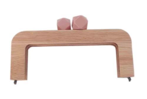 20 Cm Açık Renk Ahşap Burs Pudra Toplu