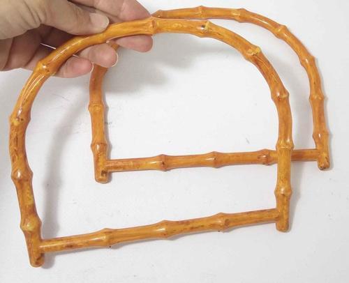 Bambu Görünümlü Plastik Çanta Sapı