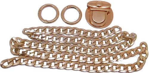 Light Gold Renk Zincir Set