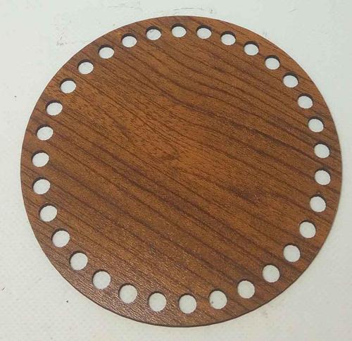 Ahşap 15 Cm Çapında Plaka