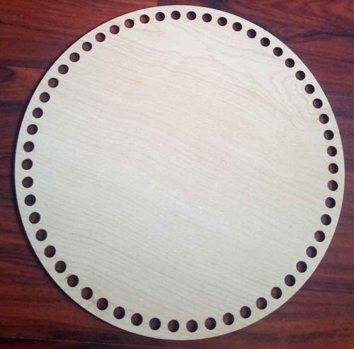 Ahşap 25 Cm Çapında Plaka