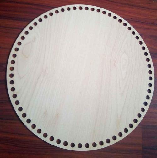 Ahşap 30 Cm Çapında Plaka