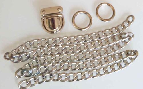 Gümüş Renk Zincir Set