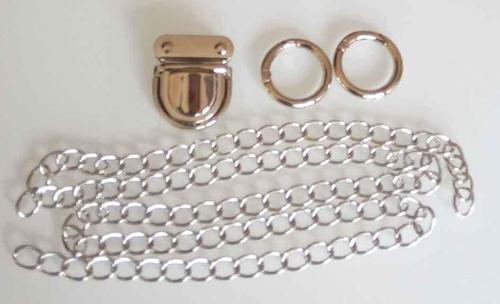 Gümüş Renk Zincir Set